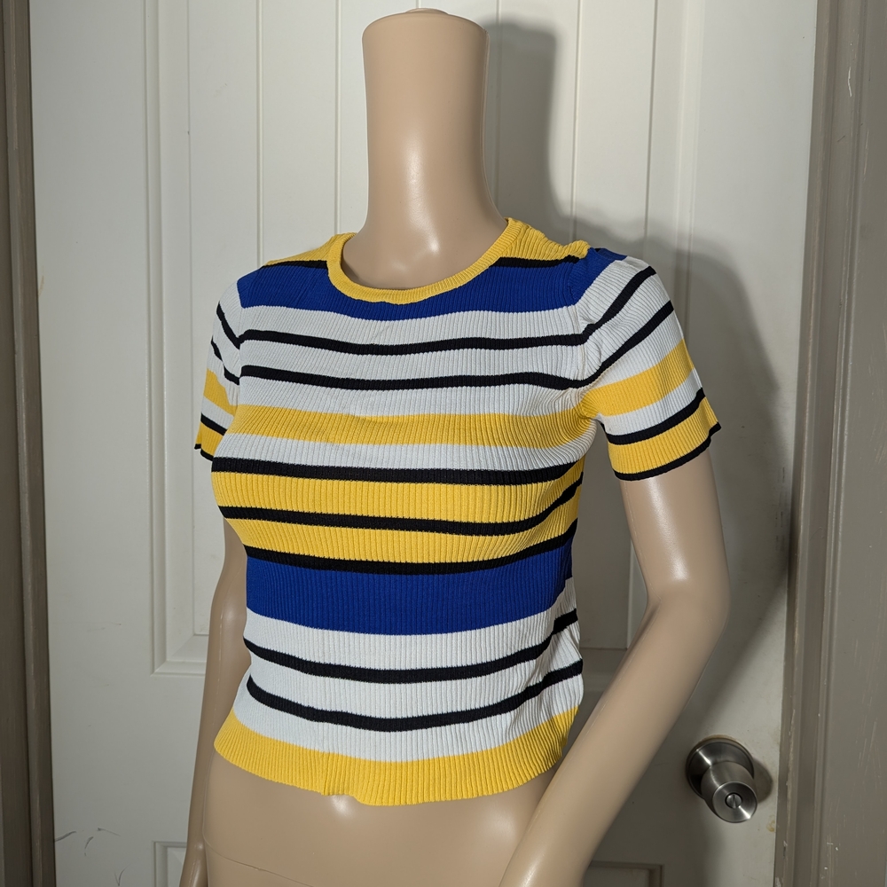 Striped Short Sleeve Top
